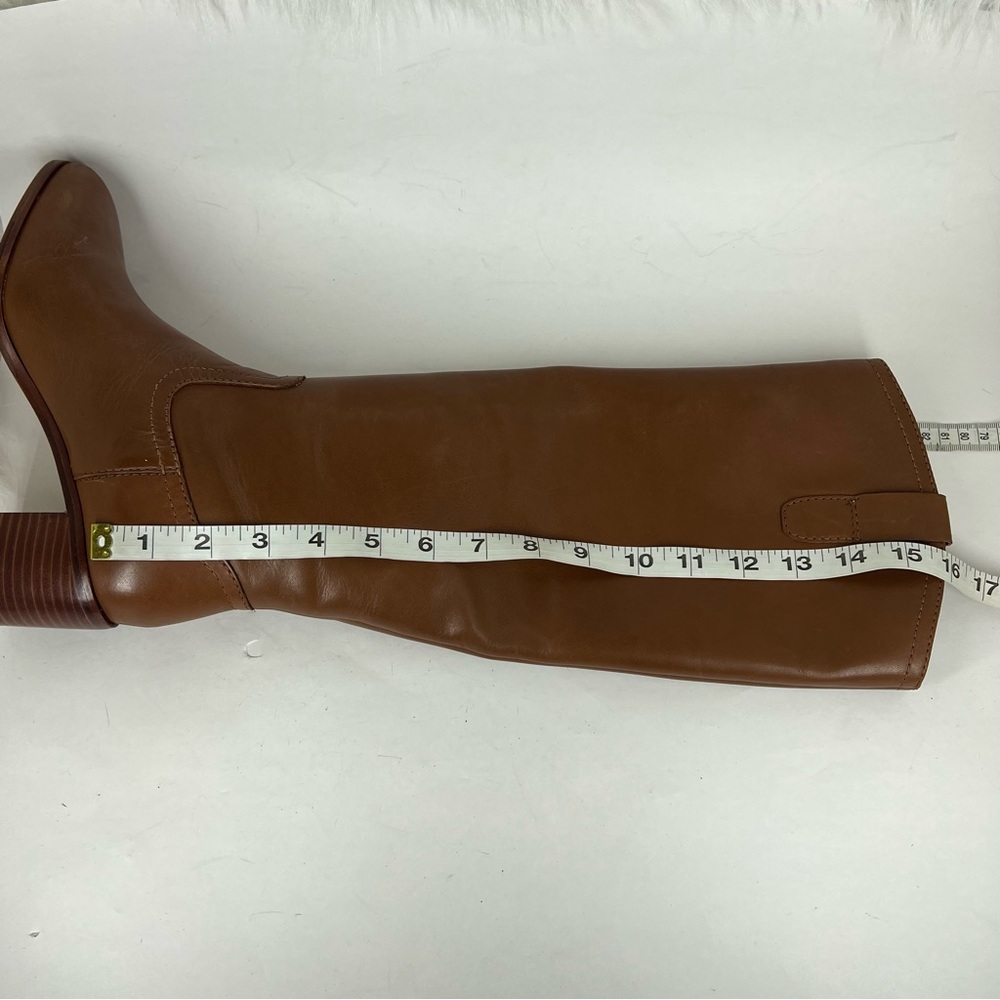 Lauren Ralph Lauren Women's Carla Tall Dress Boots Deep Saddle Tan Size 6.5B - Picture 15 of 16
